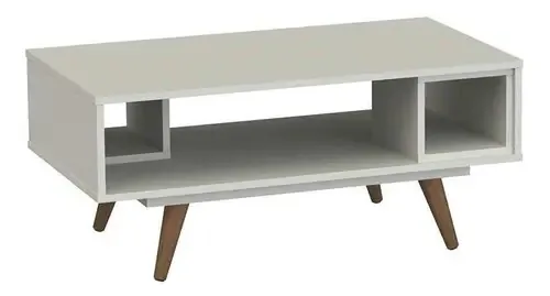 Mesa De Centro Retangular Dallas Off White