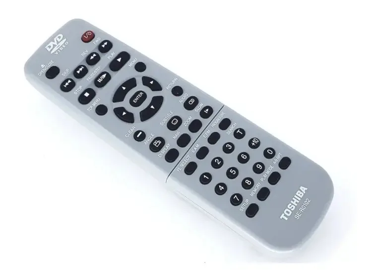 Control remoto para reprodutores de video Semp Toshiba SE-R0102 - cinza claro
