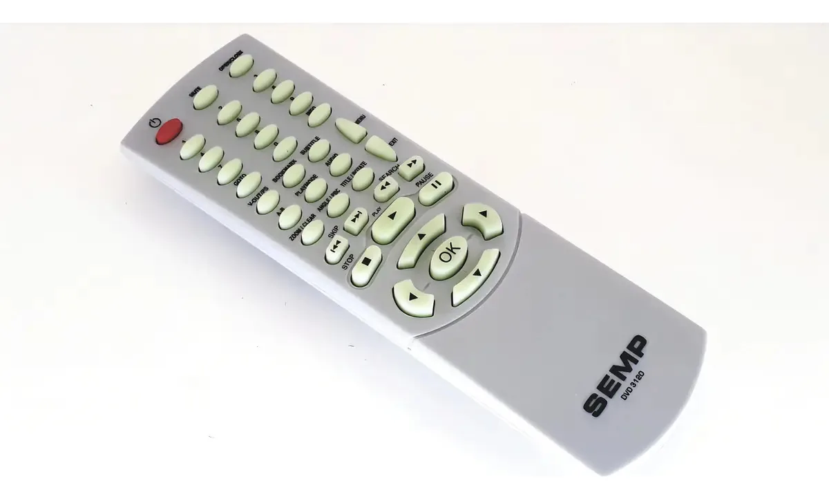 Controle Remoto Semp Toshiba DVD 3120 Para SD6072 Cinza Claro