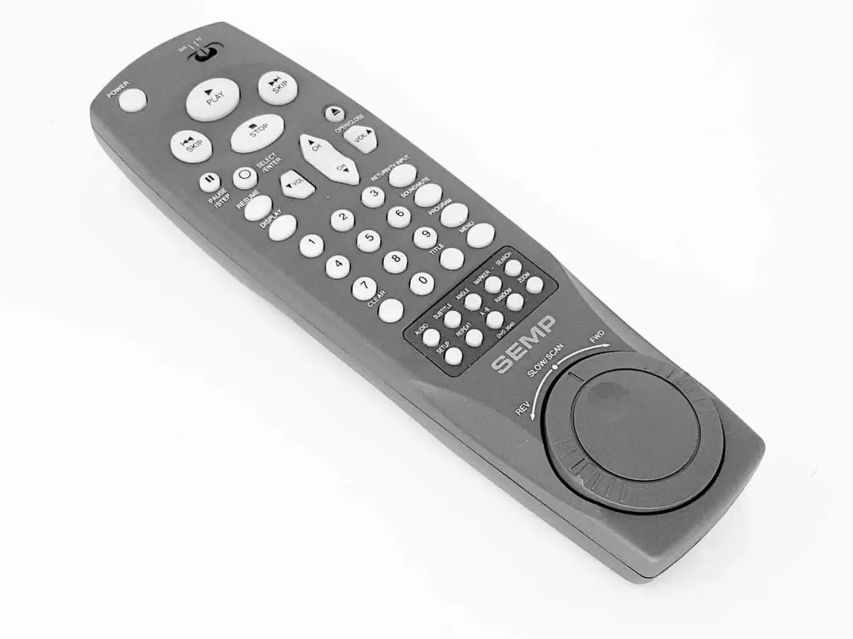 Controle Remoto Semp Toshiba Para DVD Modelo DVD3040 Cinza