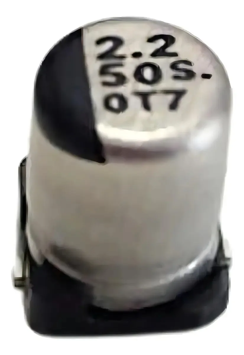Pack 100 Capacitores Eletrolíticos SMD 2.2uF 50V para 105 Graus