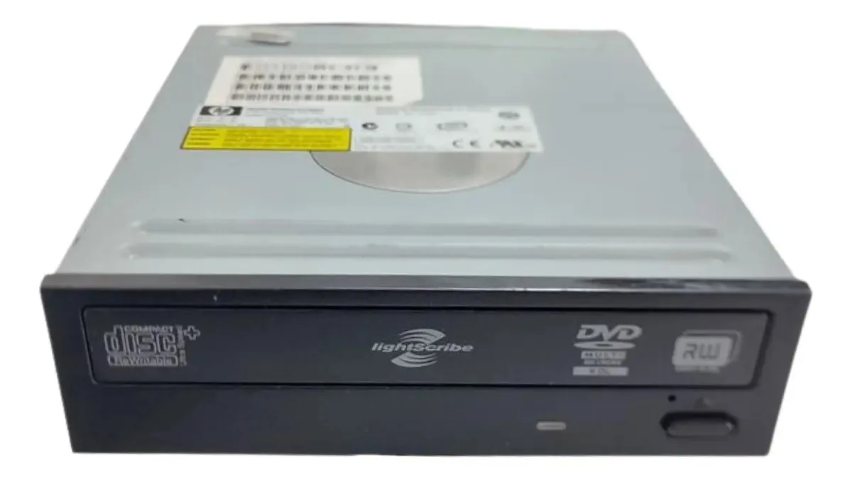 Dvd Rw Drive Gravador De Dvd Hp Sata Preto Dh-16a6l-ct2