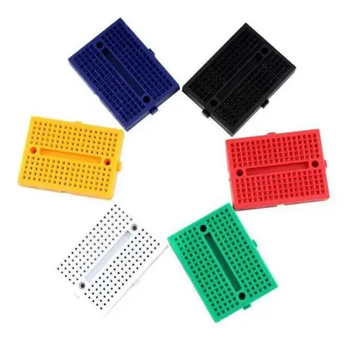 Protoboard MJ 170 Pontos Mini Compatível Arduino PIC ESP32 Cores