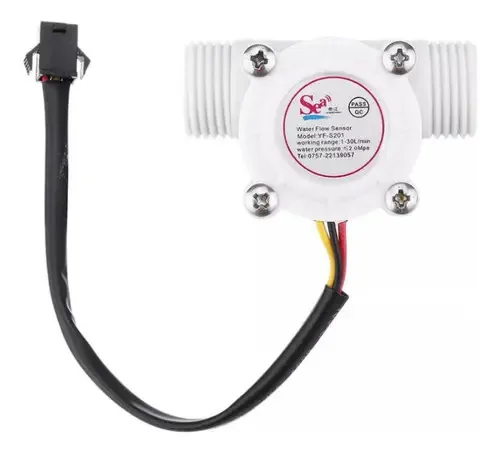 Sensor De Fluxo Ou Vazão De Água 1/2 1-30l/min - Arduino