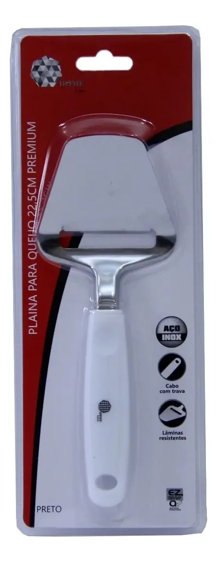 Plaina Fatiador De Queijo 22,5cm Premium Cor Branco