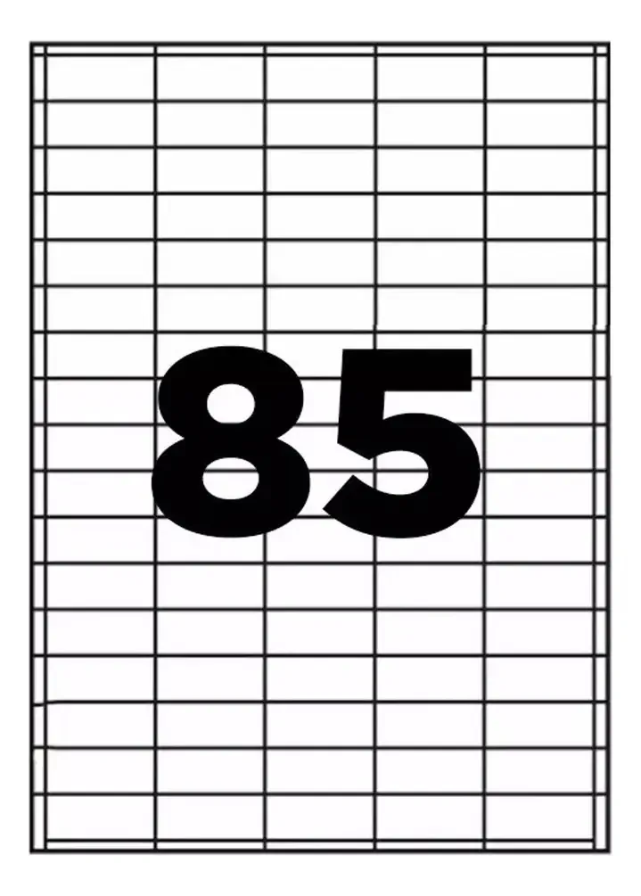 Etiquetas Adesivas A4 Link 40x17mm 100 Folhas 8500 Etiquetas Inkjet Laser