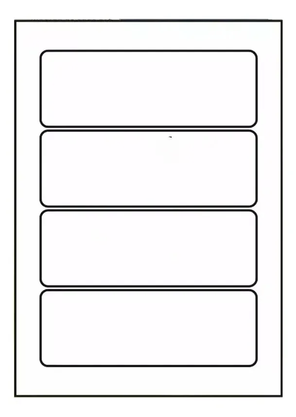 Etiquetas Adesivas A4 Link Etiquetas® Inkjet Laser 170x60mm 100 Folhas