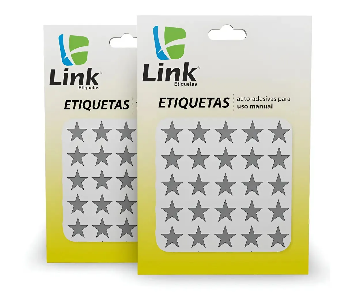 630 Etiquetas Adesivas Estrela Prata / Dourado