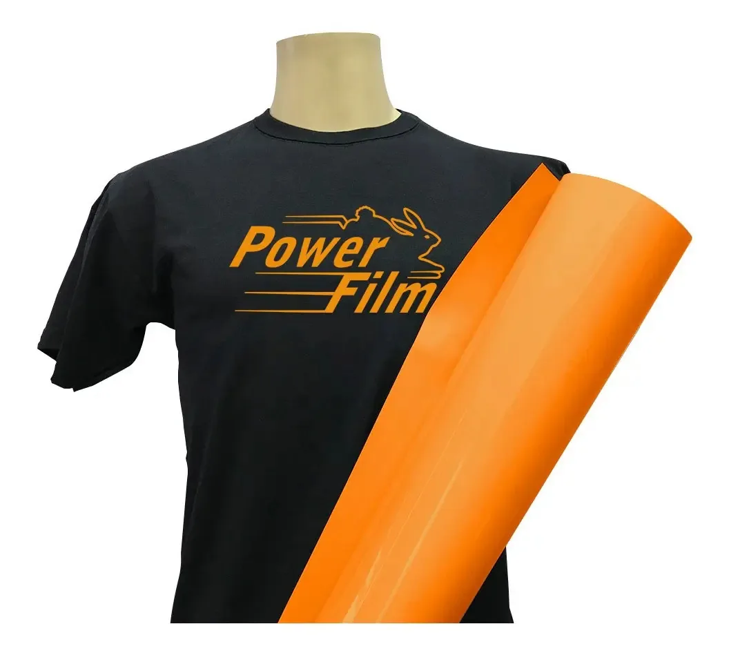Power Film Premium - Laranja - Bobina 0,495x5m