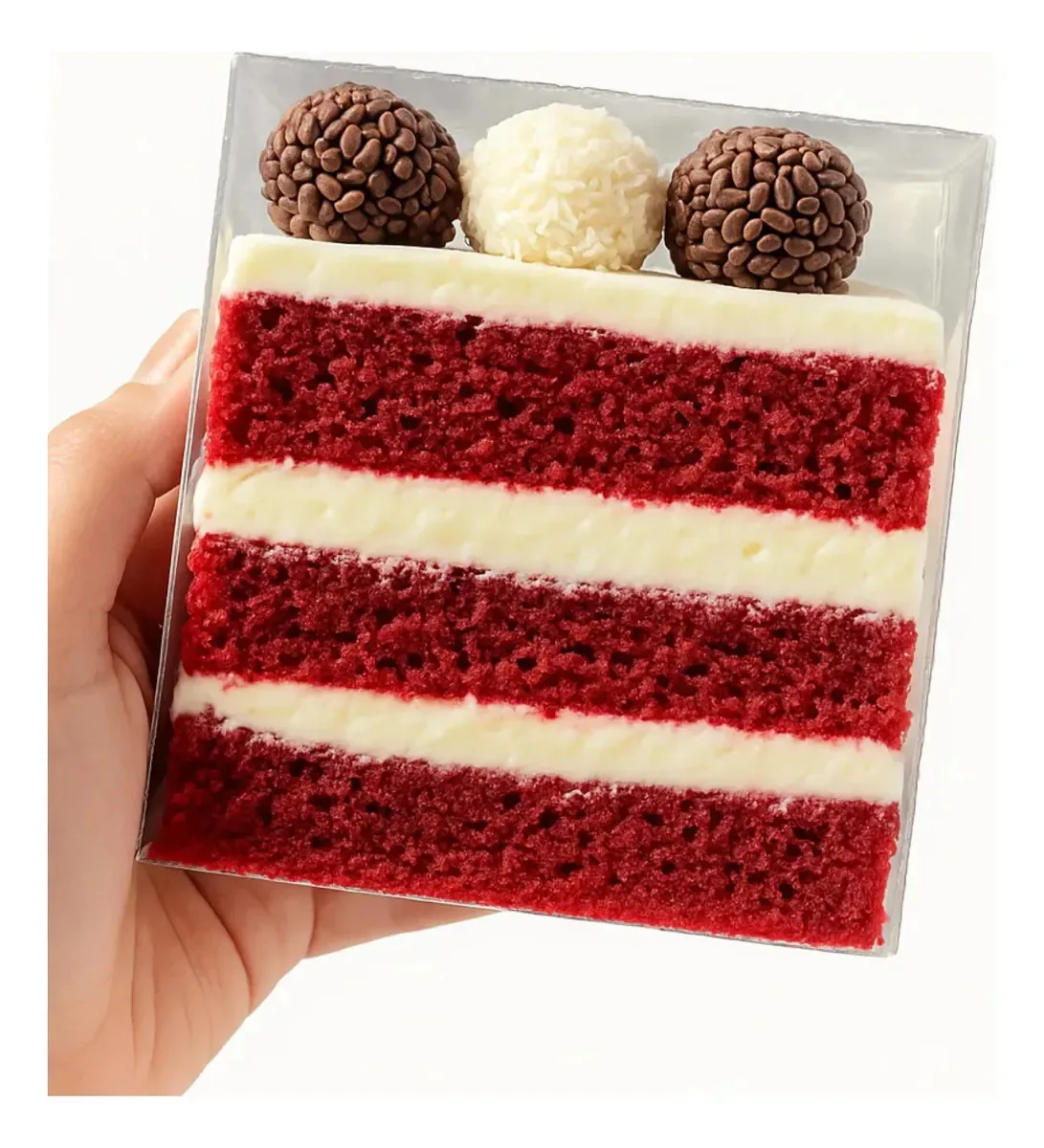 Embalagem Para Doces Fatia De Bolo Slice Cake Delivery Confeitaria 12x11x2,5cm - 50un