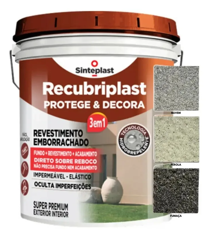 Revestimento Emborrachado Efeito Pedras Naturais 5kg Marmore