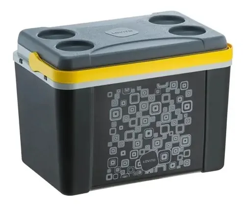 Caixa Térmica 12l Lavita Color C/ Porta Copos E Alça