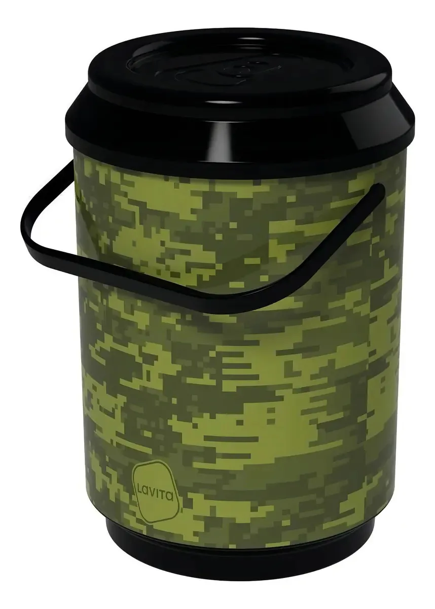 Cooler 10 Latas Camuflado Preto