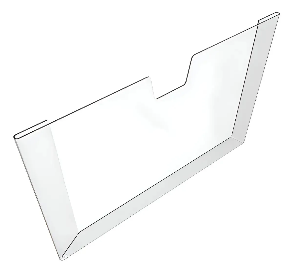 Display A4 Expositor Porta Folhas Quadro Avisos Parede Petg Transparente