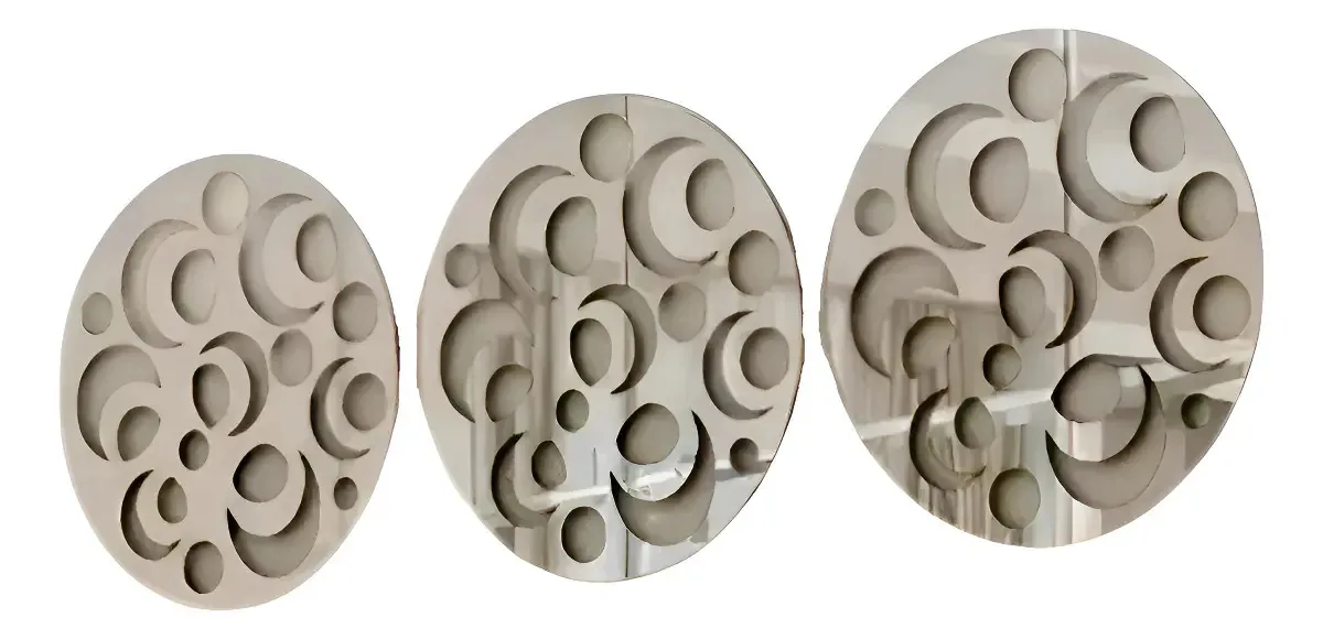 Espelhos Decorativos Sala Mandalas Grande Acrílico Sem Moldura