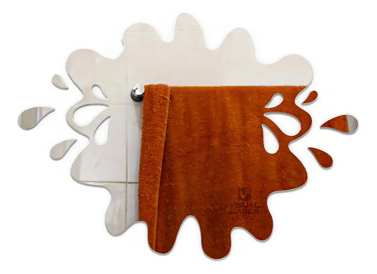 Espelho Decorativo Banheiro 50cm Acrílico Splash