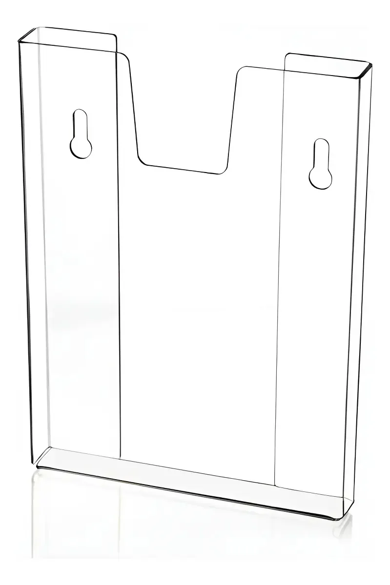 Display Porta Folha Prontuário A4 Parede Acrílico