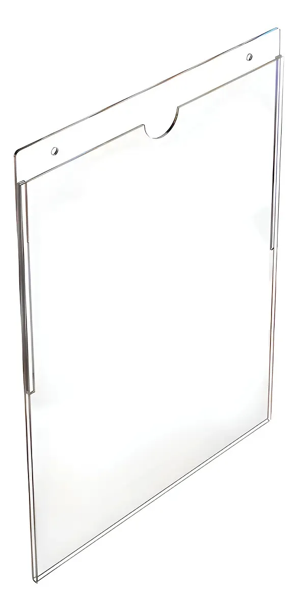 Display Acrílico Parede Folha A3 Com Fundo Transparente
