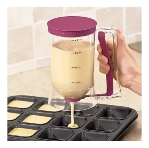 Dispenser Dosador Medidor De Massa Cupcake Confeitaria Cor Lila