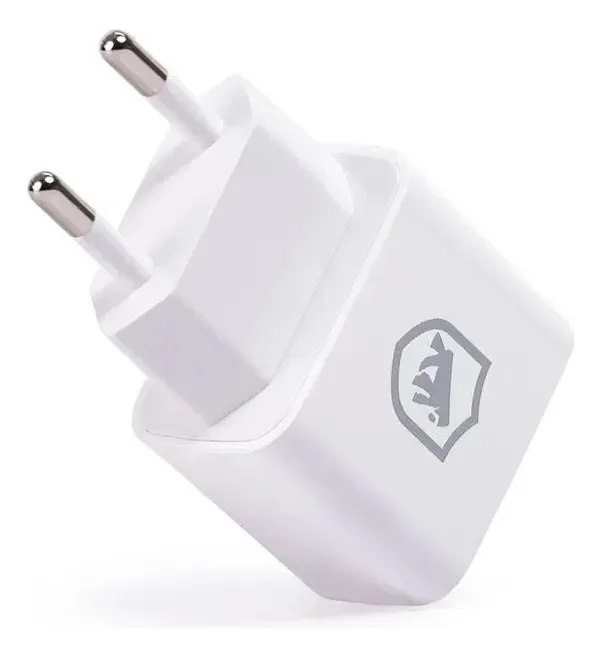 Carregador de Parede Universal Flex 12W com 2 portas USB A Compatível com Celular e Tablet, Branco Gshield