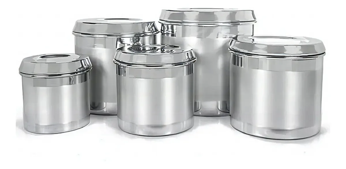 Kit Mantimento Organizador Pote Alimentos Polido