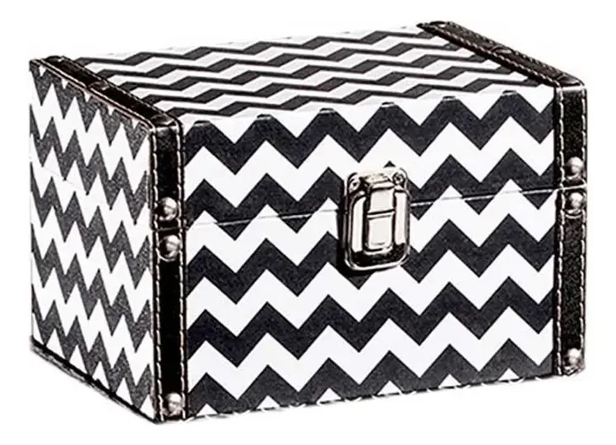 Caixa Baú Decorativa Zigzag 20cm