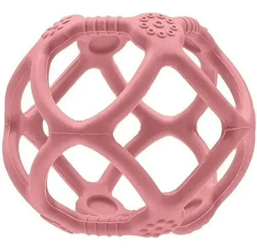 Mordedor Bola Silicone Flexivel Macio Buba Cor Rosa