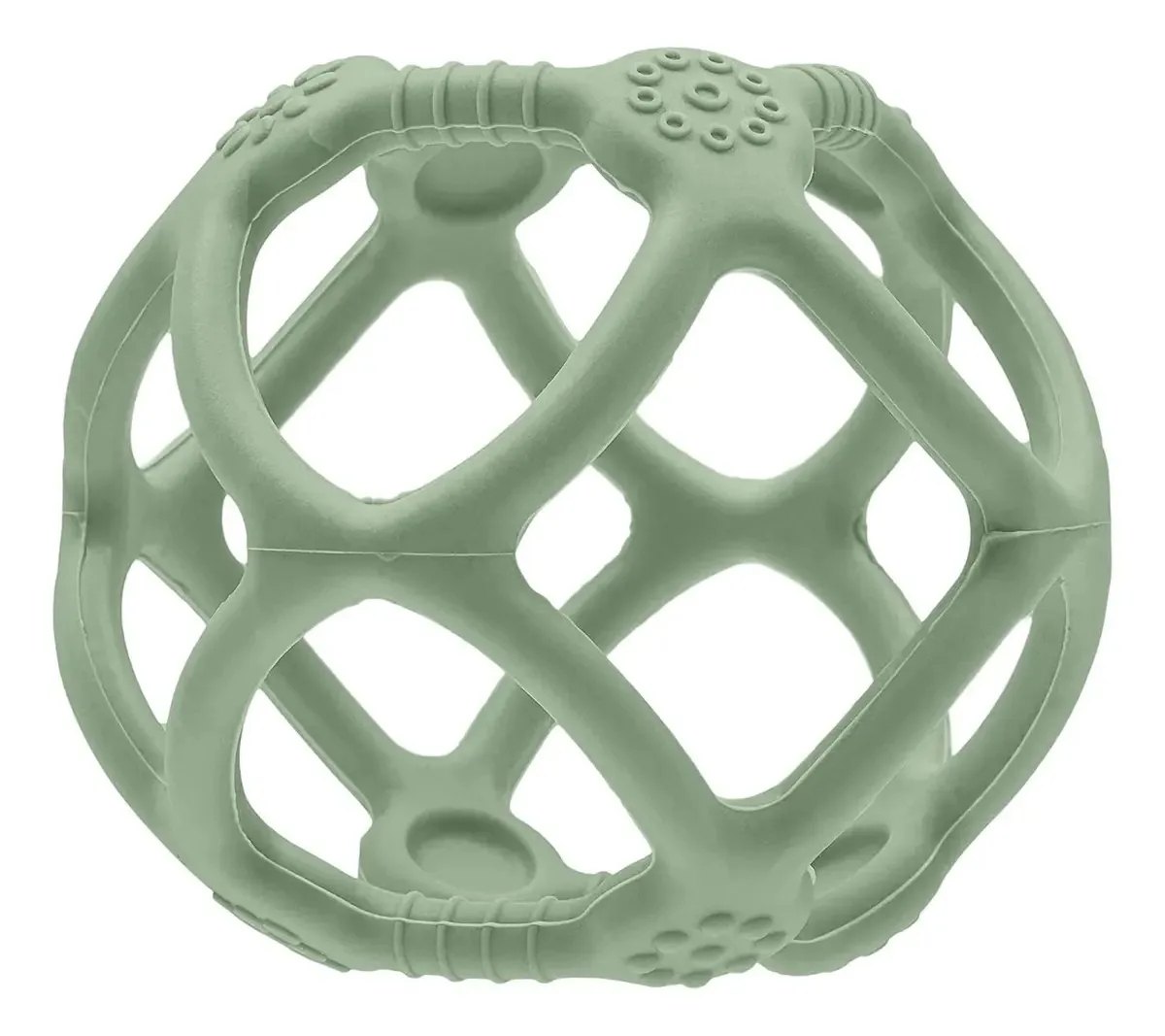 Mordedor Bola Em Silicone Verde Buba