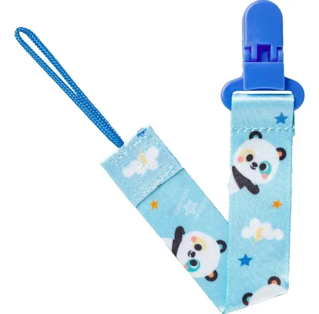 Prendedor De Chupeta Estampa De Panda 18818 - Buba