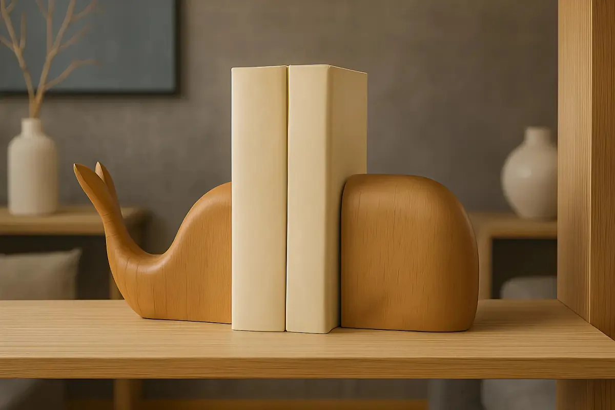Aparadores De Livros Baleia Em