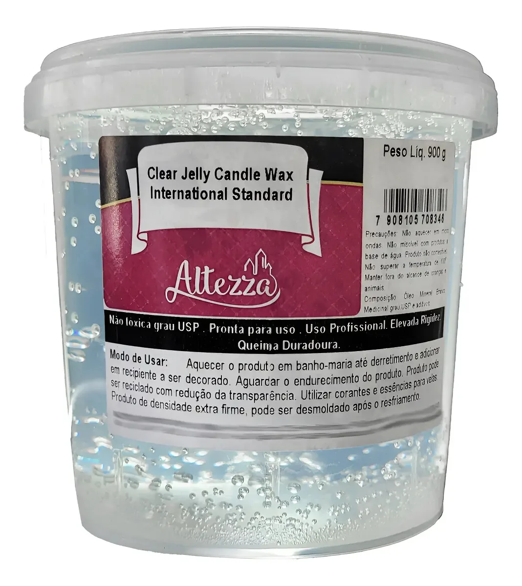 Parafina Gel Cristal Extra Dura Tipo Exportação 900g Altezza