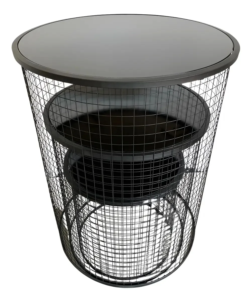 Trio De Cilindro Aramado Telado Preto