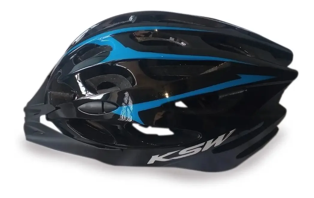 Capacetes Mtb Super Leve Aro 29 Uso Adulto Cor Preto C/azul Tamanho G