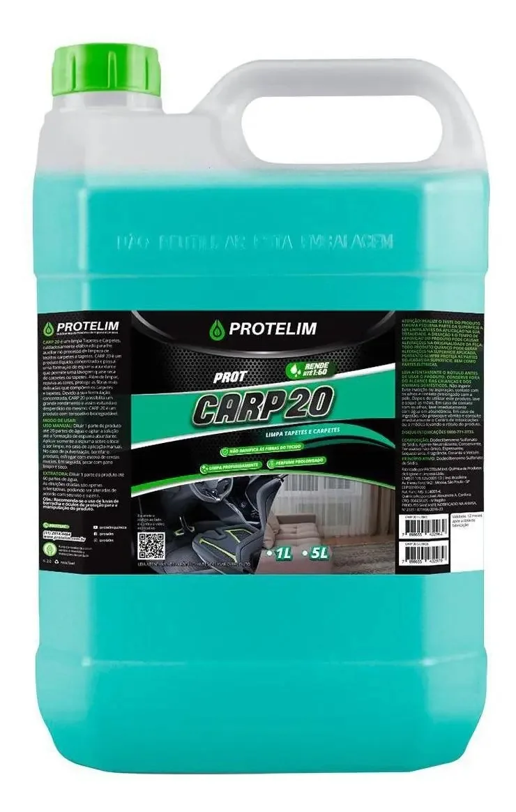 Prot Carp 20 5l (limpa Estofados E Carpetes) - Protelim