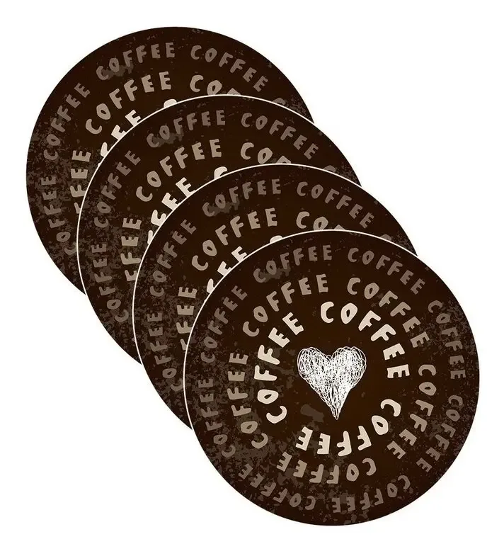 Capa Sousplat Coffee - 4 Peças