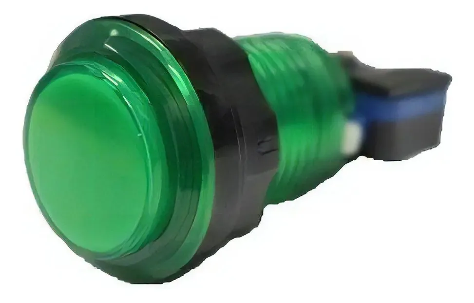 Botão Aegir Com Led Fliperama Arcade Bartop - Verde