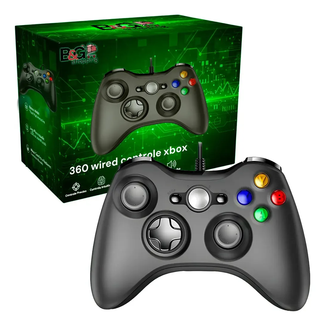 Controle Joystick Usb Tipo Xbox Para Pc E Raspberry