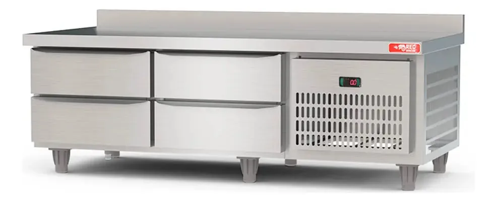 Bancada Serviço Refrigerado 4 Gavetas Brg15 Red Chameleon