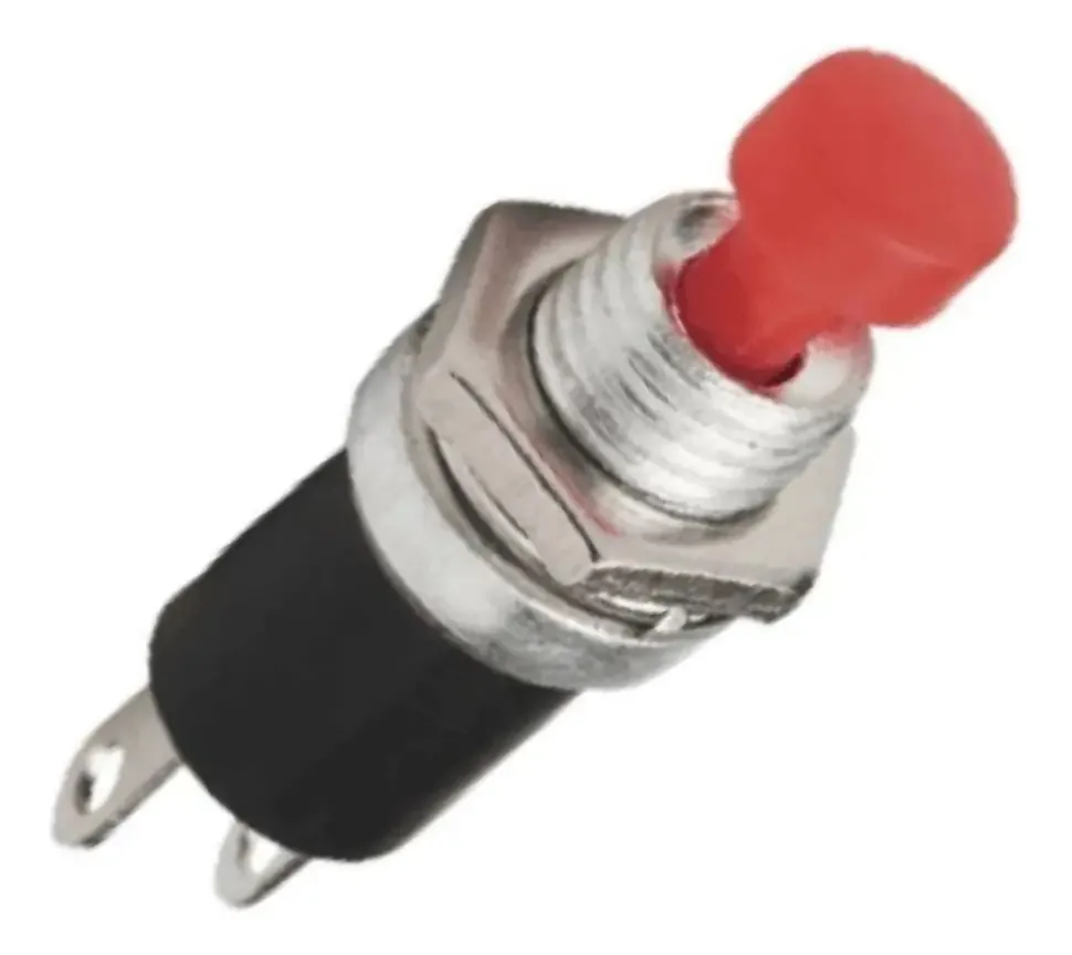 Botão Tebera Push Button Vermelho Chave N-f Vm - 20 Unidades Vermelho