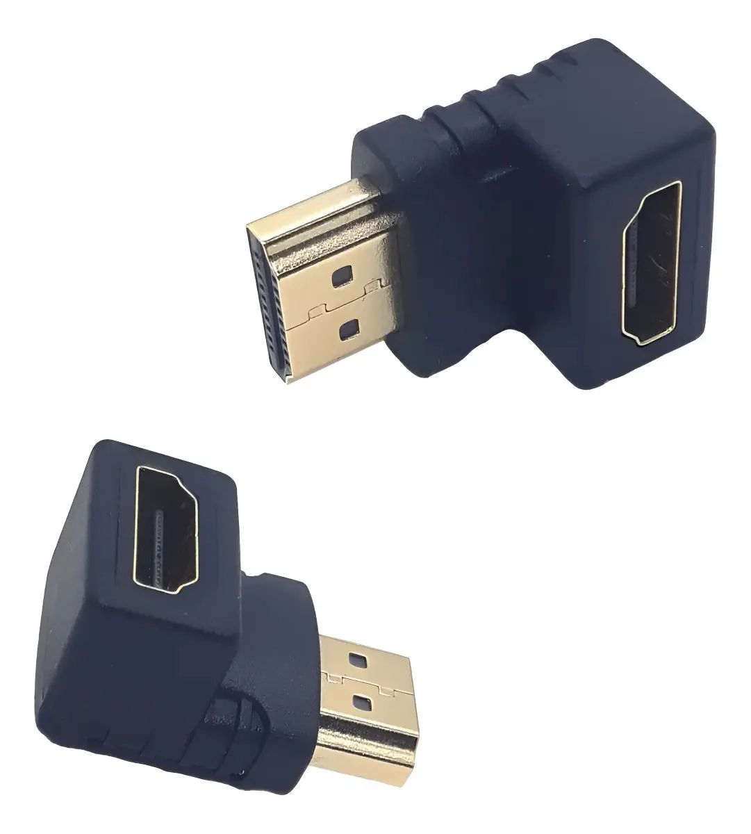 Kit 5 Adaptadores HDMI Macho para Fêmea 90 Graus Tebera