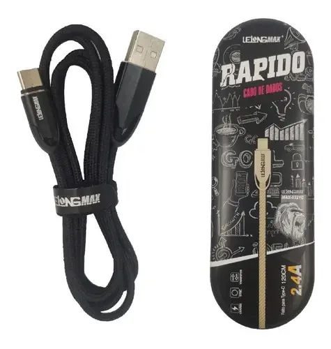 Cabo Usb-c Para Usb Cor Preto