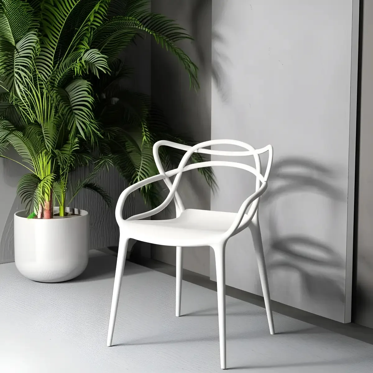 Cadeira Allegra Branca Decora Moveis Cozinha Sala Moderna 2 Peças