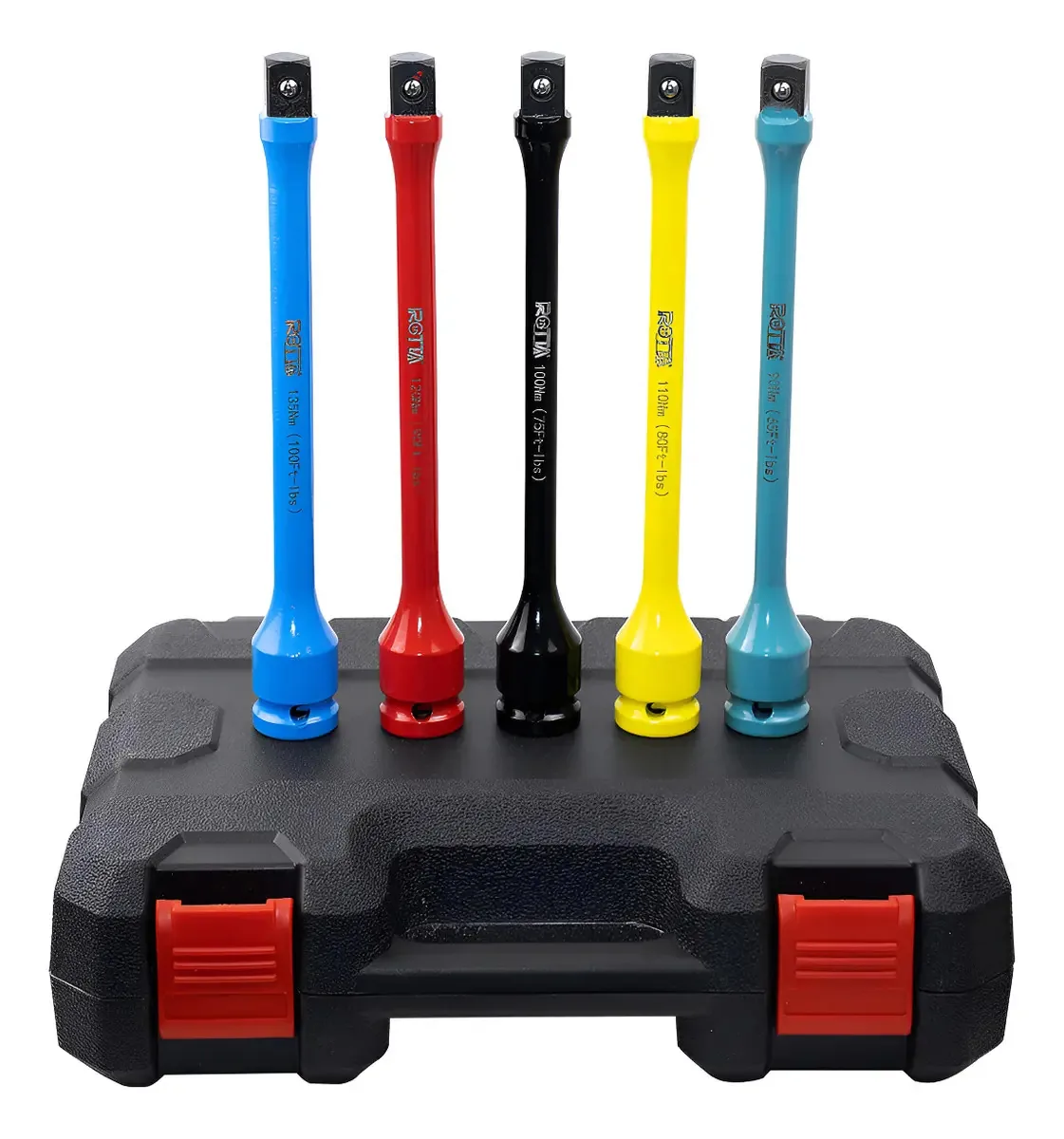 Kit Extensor Soquete Controle Torque 1/2 Jogo Com 5 Peças Cor Coloridos