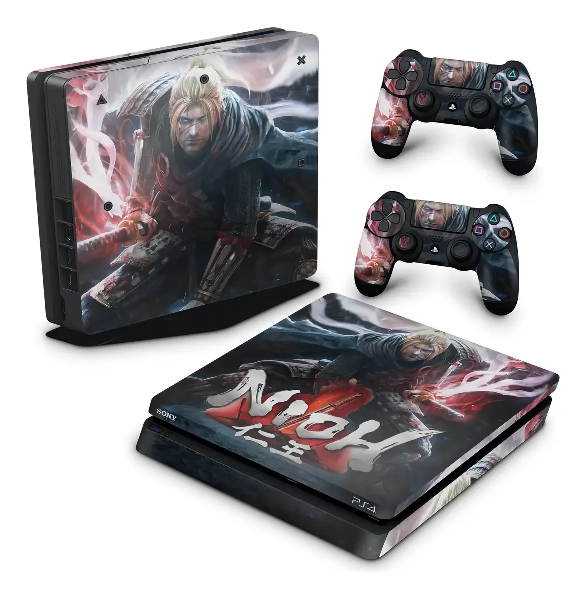 Skin Adesiva Pop Arte Skins Nioh Para PS4 Slim Console e Controles