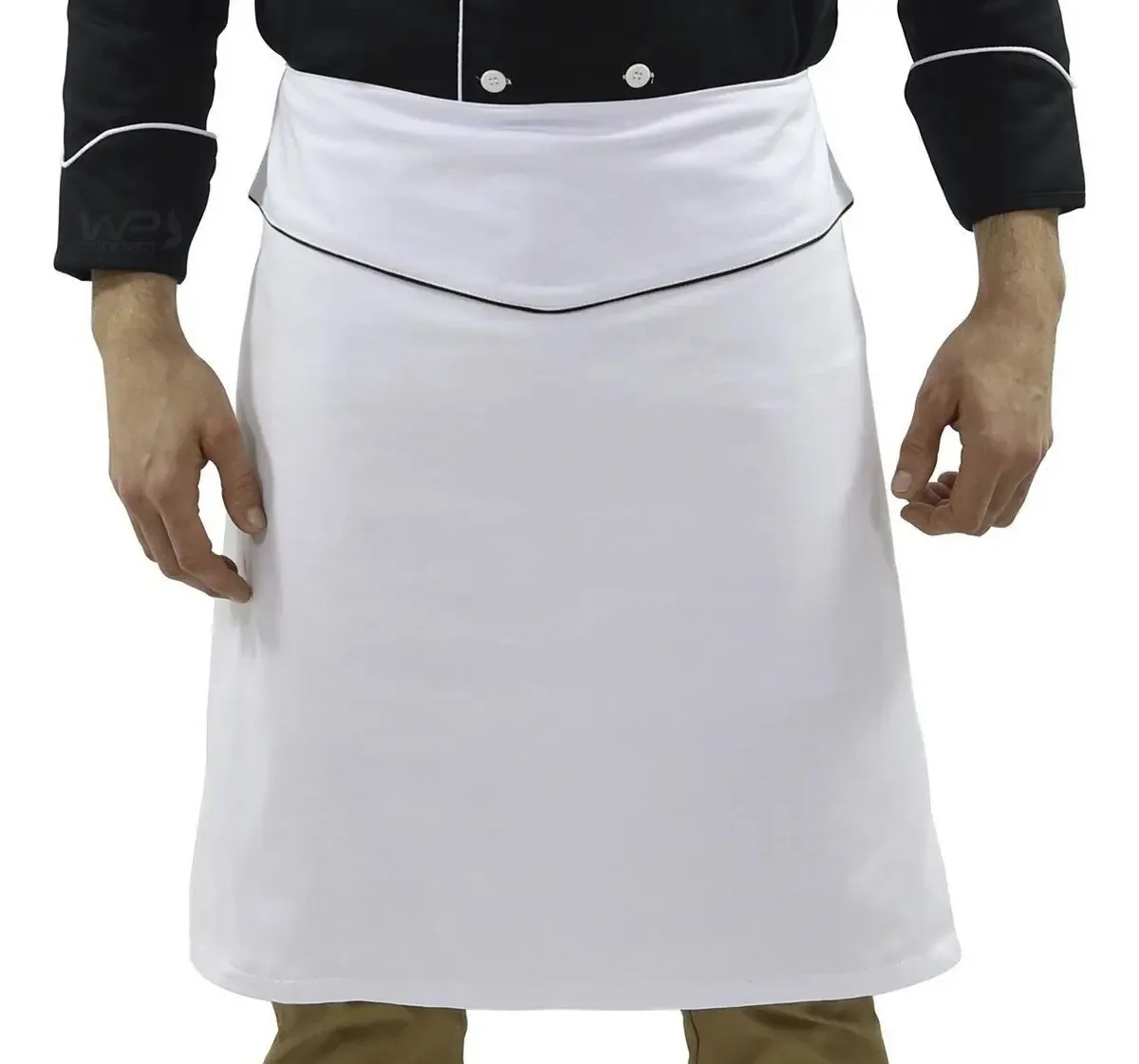 Avental De Cintura Uniforme Gastronomia Para Chef De Cozinha Restaurante Padaria Lancheria