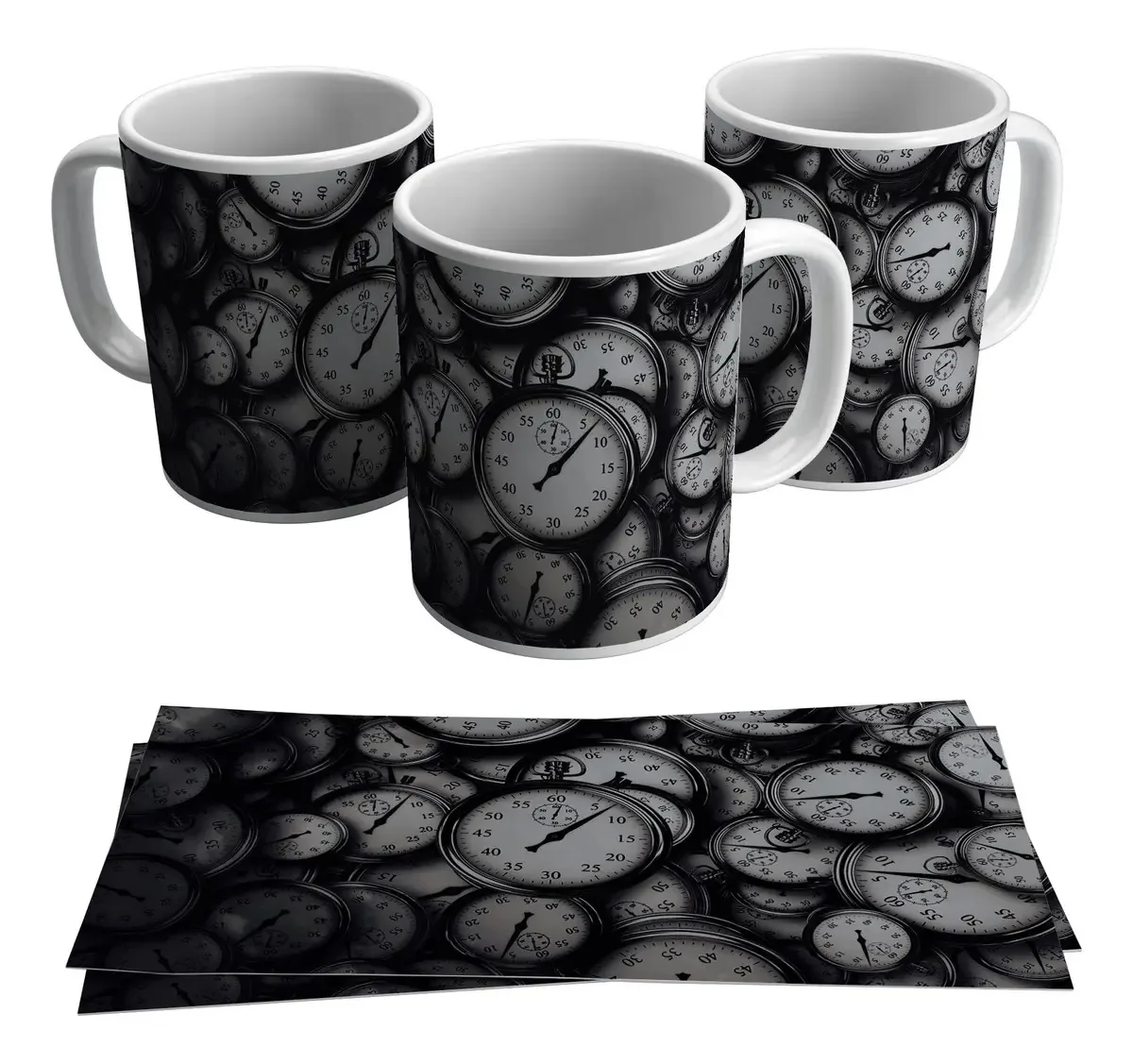 Caneca Cronômetro Vintage Relógio 325ml