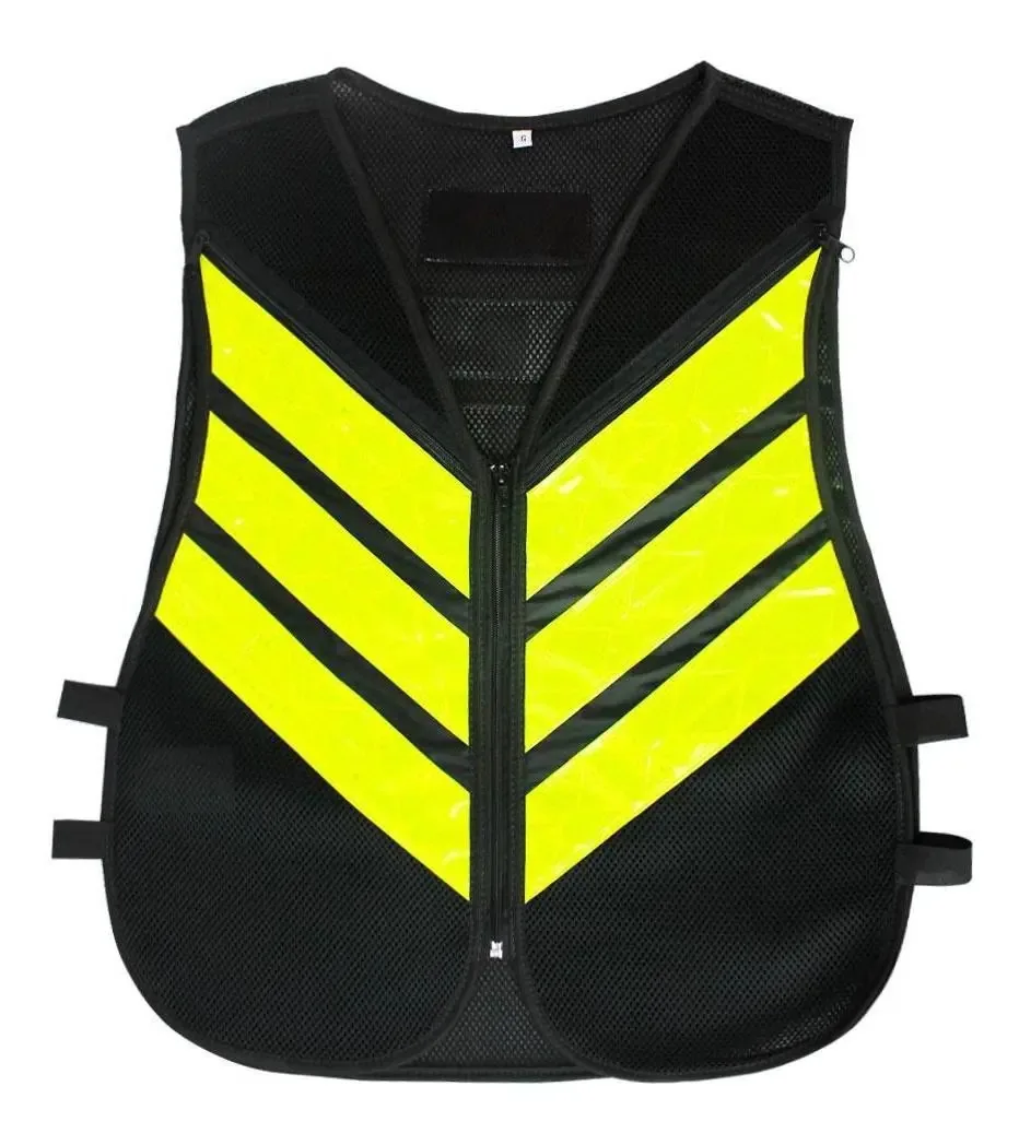 Colete Refletivo Eg Motoboy Preto Denatran Emprol Motobag
