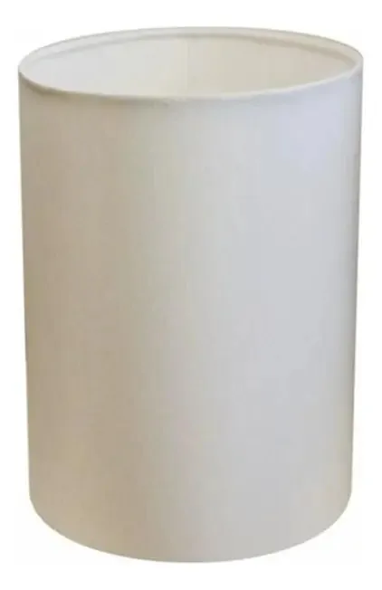 Cúpula Abajur Cilíndrica Cp-7003 15x20cm Branco