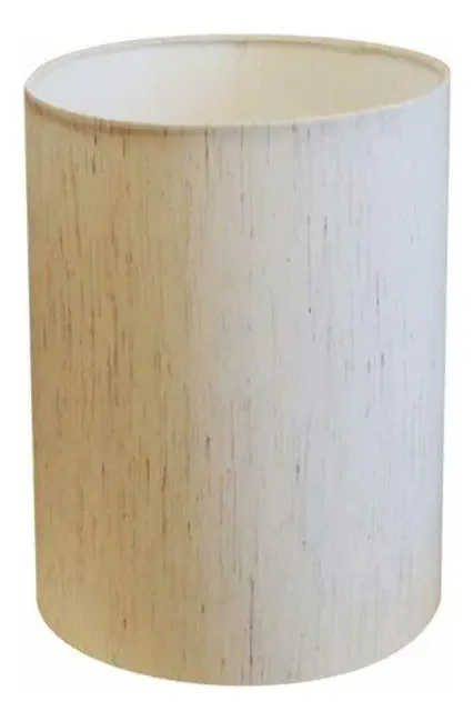 Cúpula Abajur Cilíndrica Cp-7003 15x20cm Linho Bege