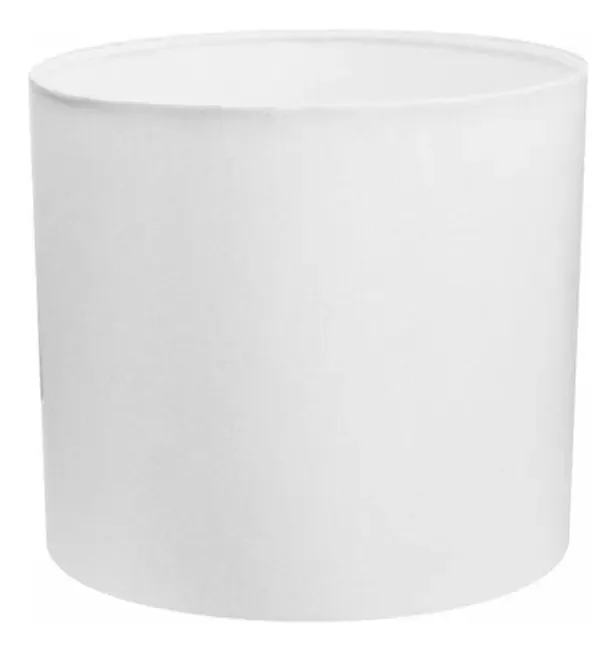 Cúpula Abajur Cilíndrica CP-7011 30x21cm Branco Lustres Vivare